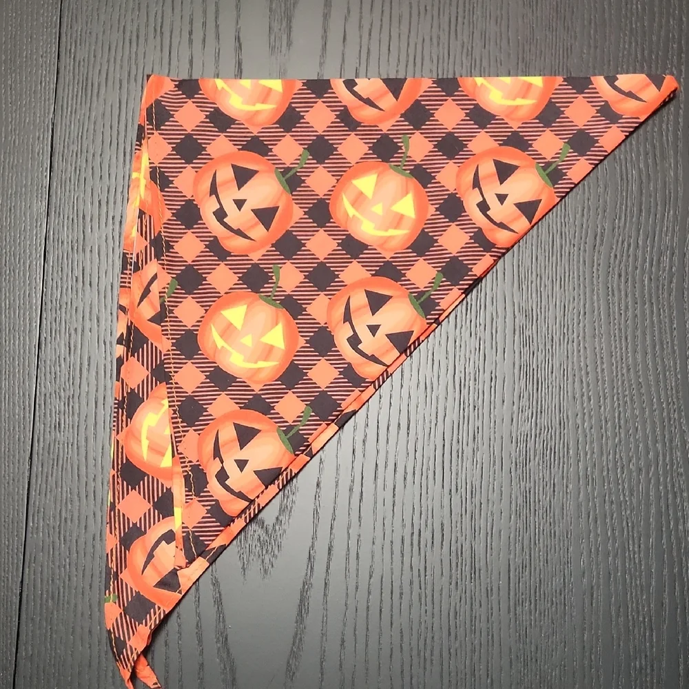 Halloween Pumpkin Pet Bandana New